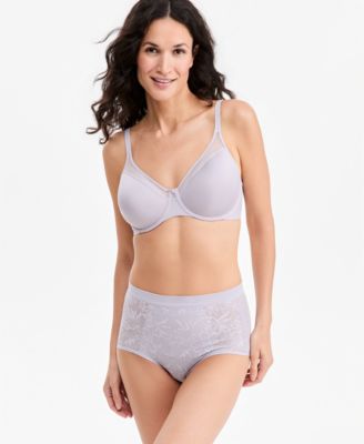 One Smooth Ultra Light Shaping Underwire Bra &  Breathe Lace High-Rise Brief Underwear