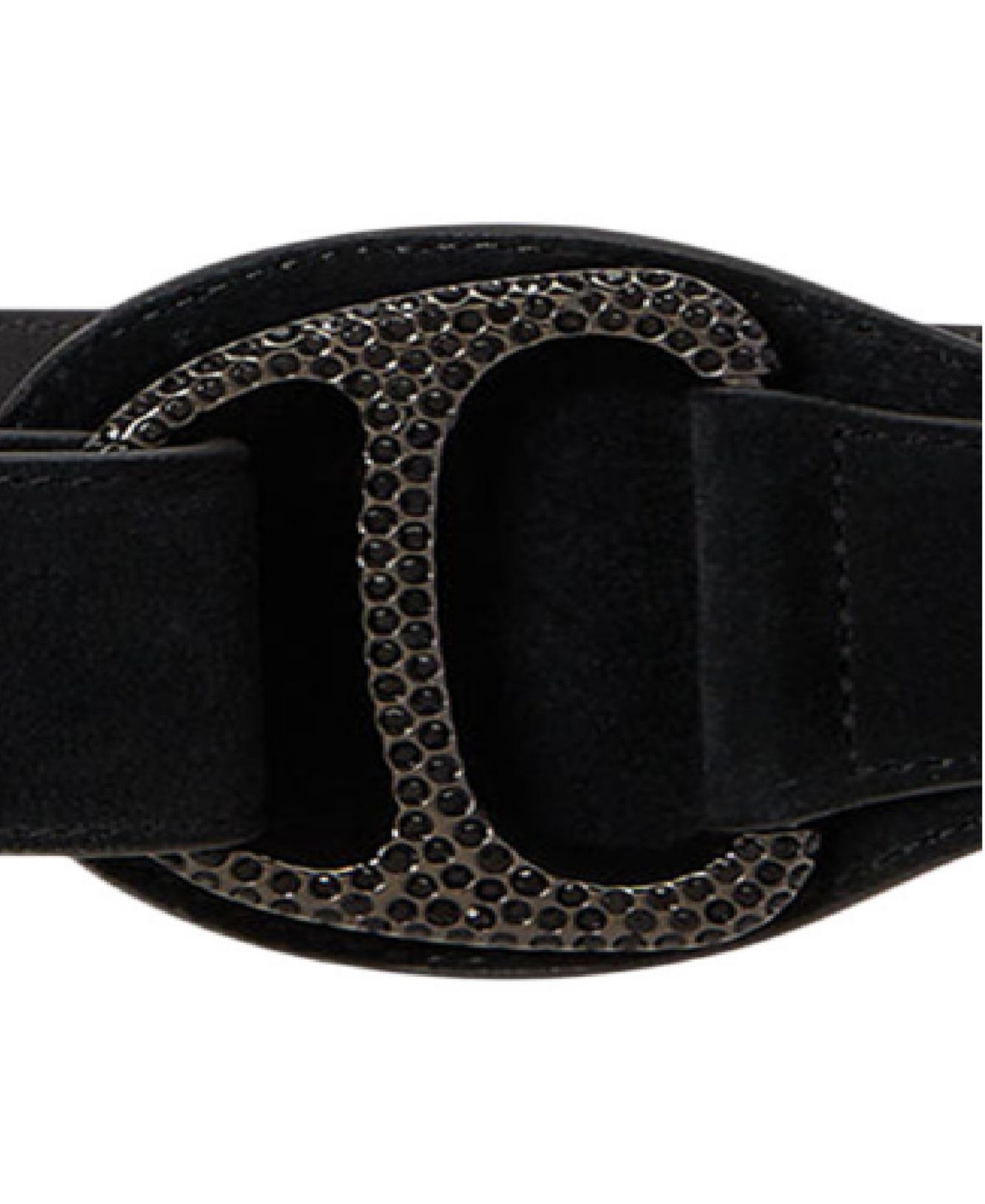 Женский ремень Lauren Ralph Lauren Studded D-Ring Wide, цвет: Чёрный — фото 3
