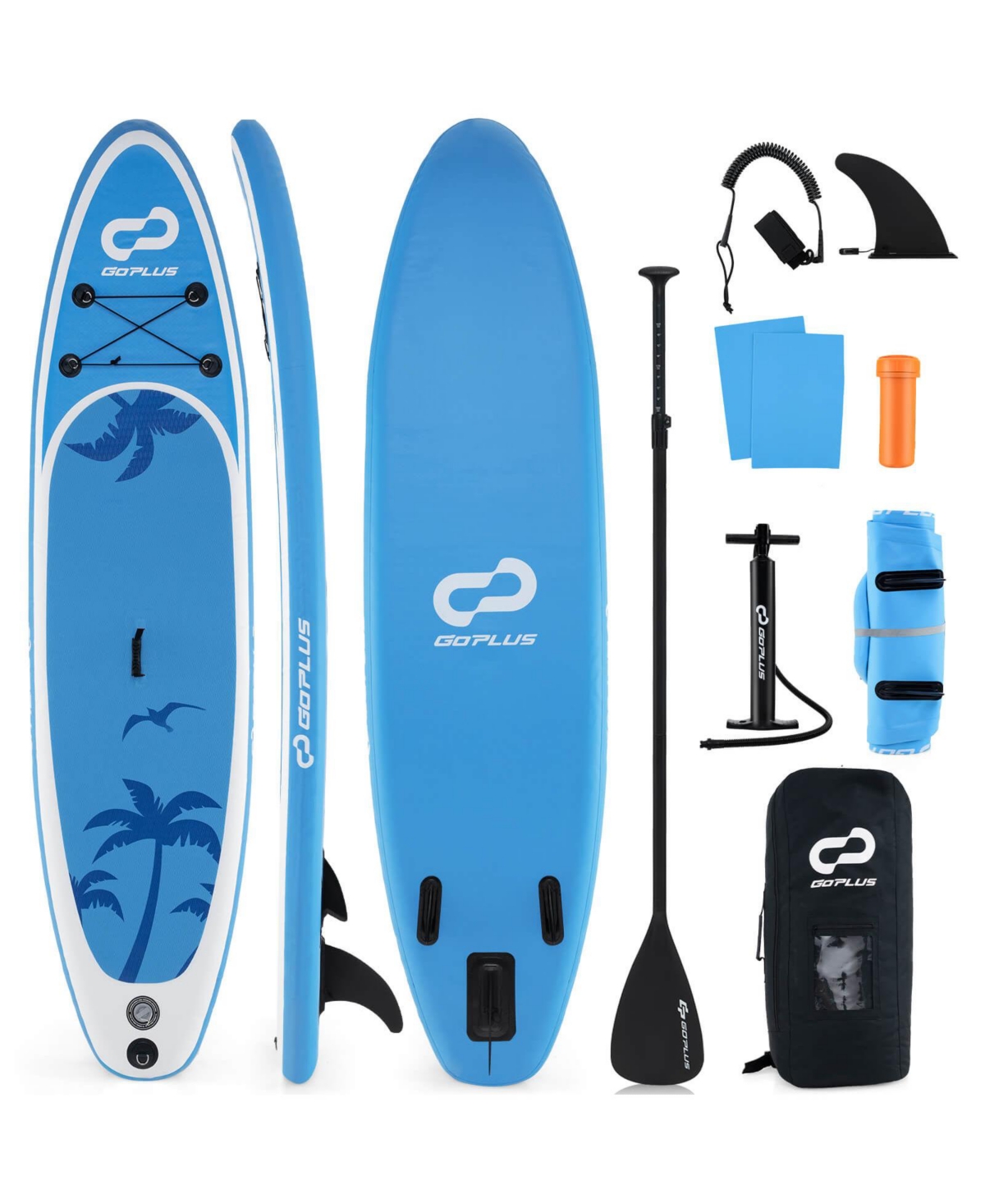 Small Inflatable Sup Board, Portable Paddle Board with 5D rings Stand Up for Youth & Adult