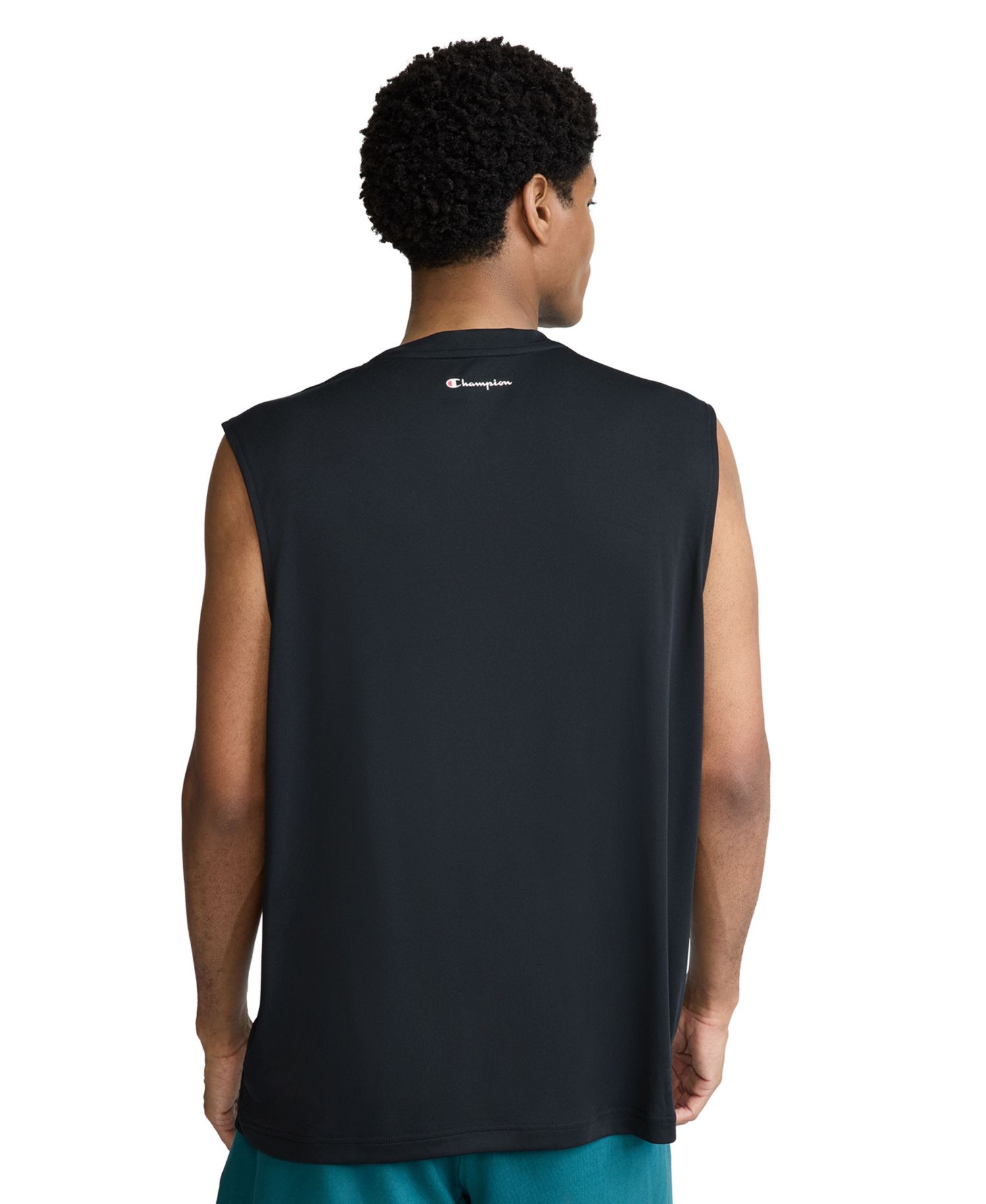 Men's Script Sport Muscle Crewneck Tank Top