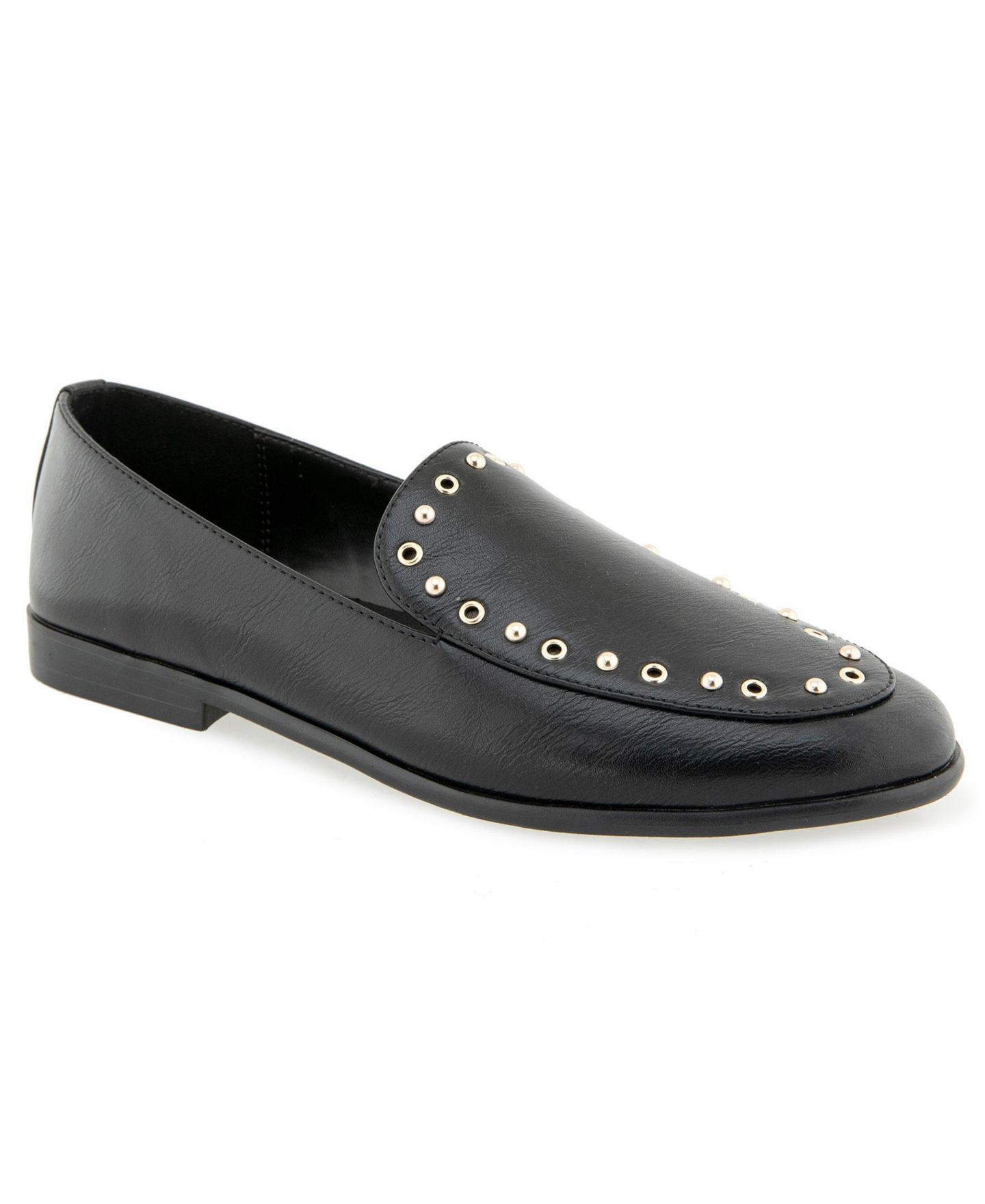 Женские туфли Kensie Whitney Studded Loafer, цвет: Чёрный — фото 1