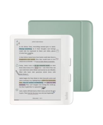 Libra 32GB Colour eReader with Garden Basic SleepCover Case Bundle