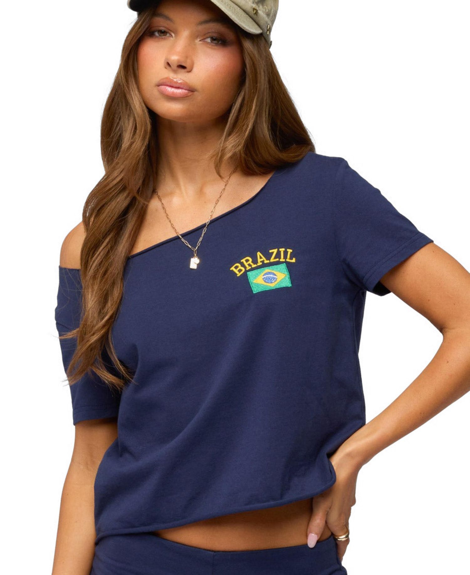 Women's Brazilian Babe Off Shoulder T Shirt