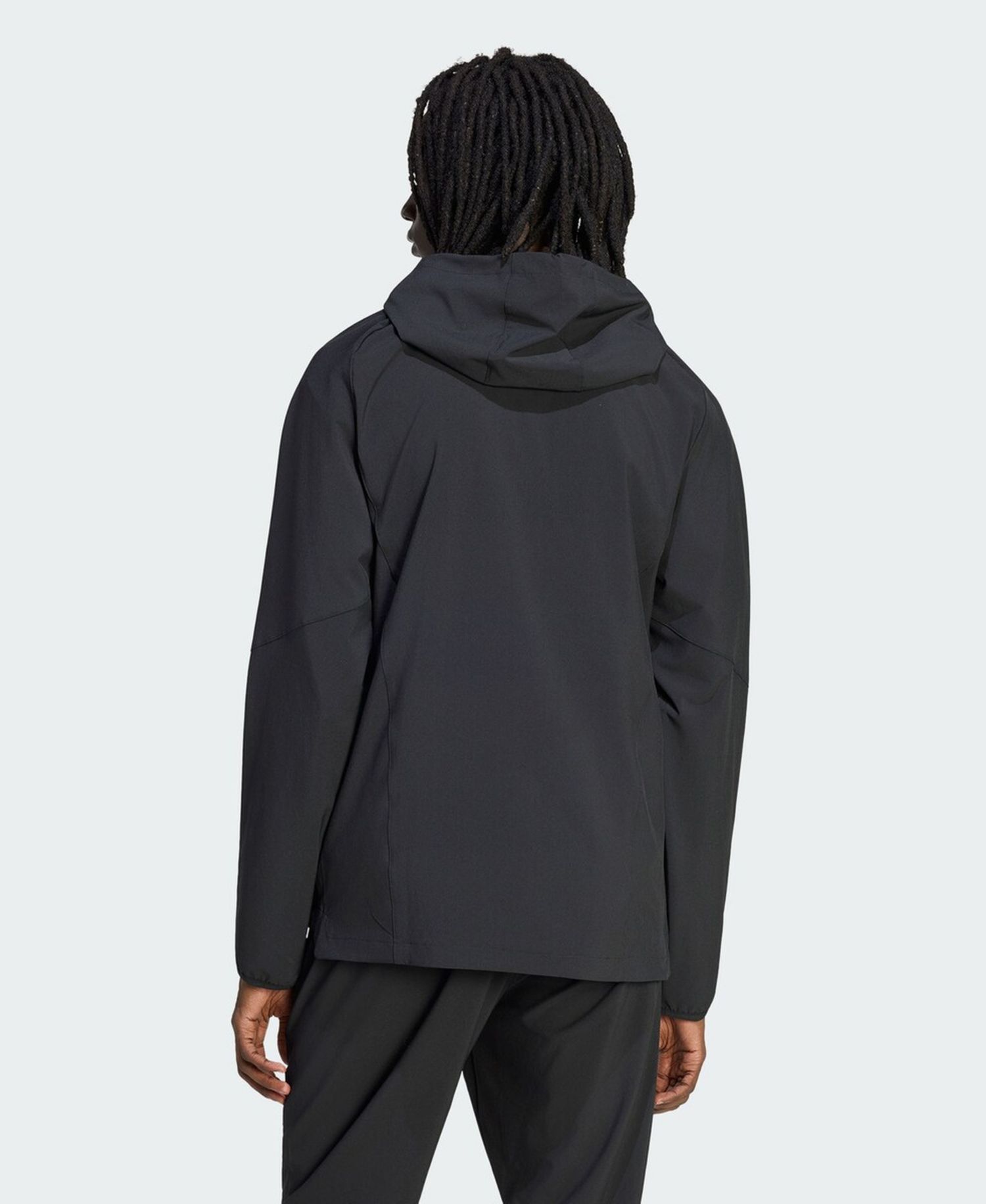 Men's Black LAFC Tiro Travel Full-Zip Hooded Windbreaker