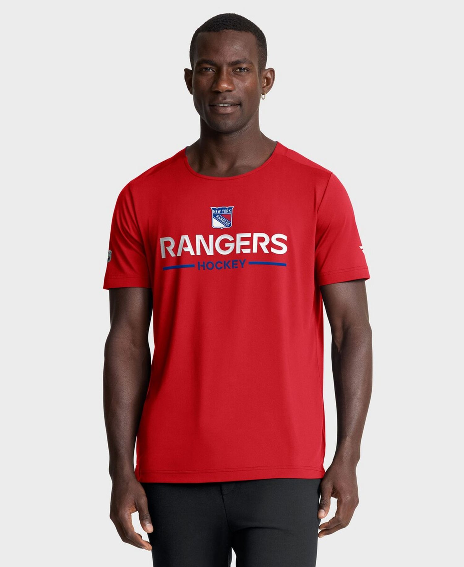 Men's Red New York Rangers Authentic Pro Rink Tech T-Shirt