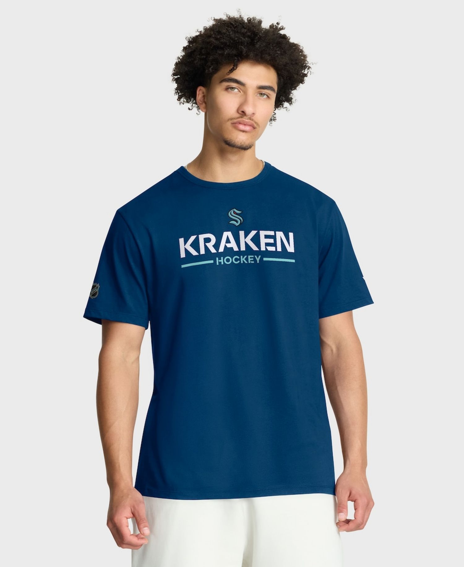 Men's Deep Sea Blue Seattle Kraken Authentic Pro Primary T-Shirt