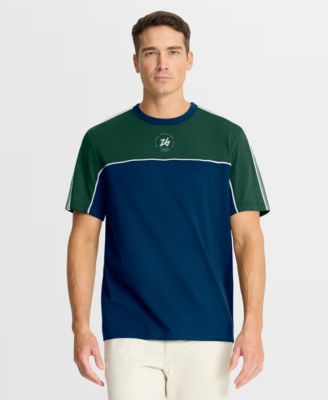 Men's Blue/Green Milano Cortina 2026 Winter Circular Retro T-Shirt