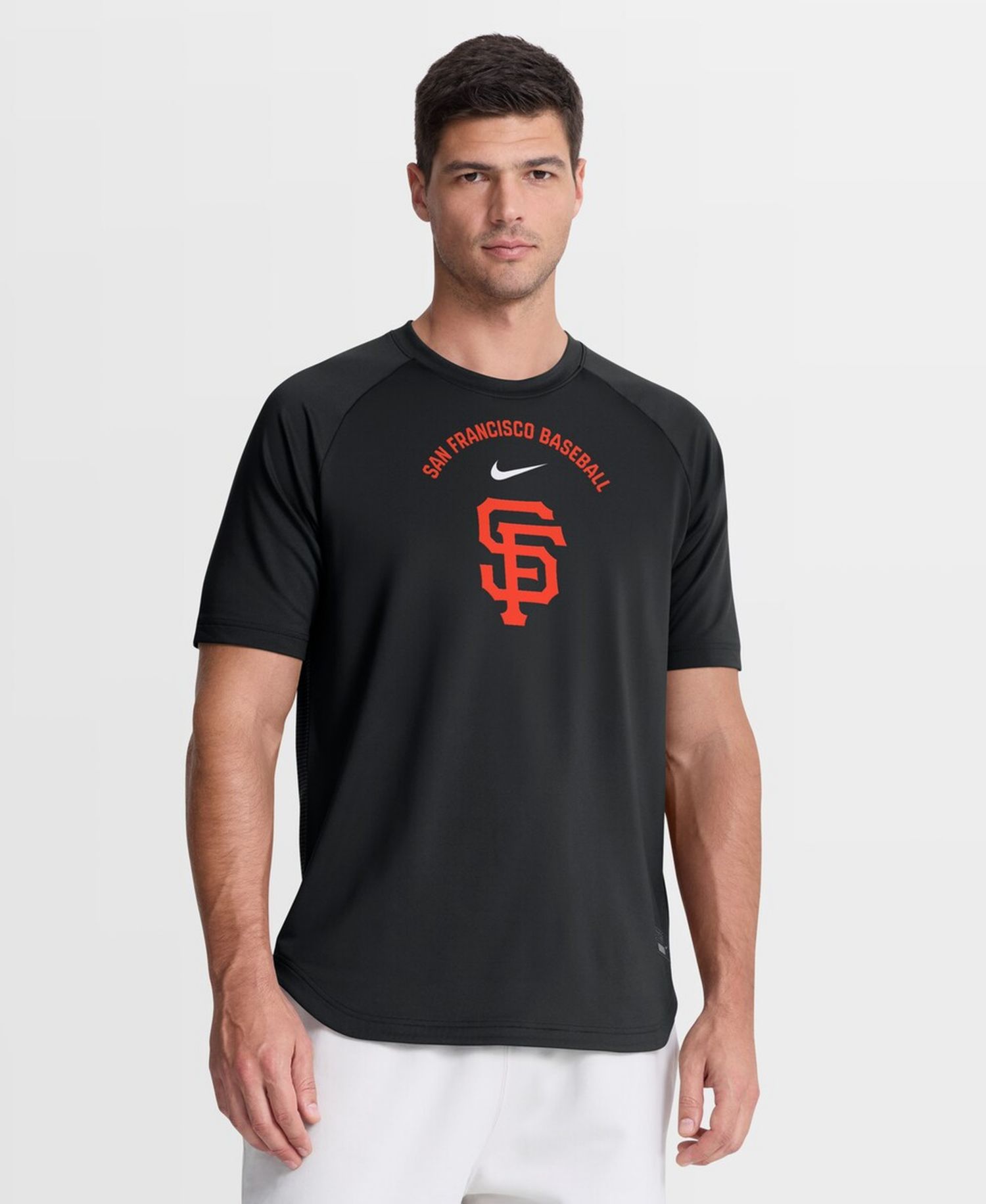 Men's Black San Francisco Giants Authentic Collection Batting Practice Pre-Game Raglan Dri-FIT T-Shirt