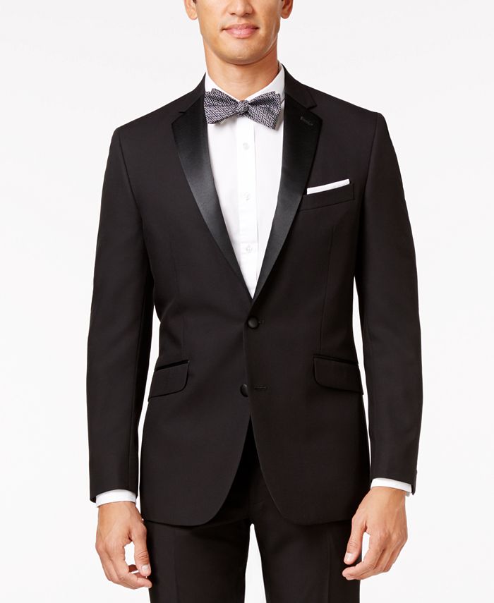 Kenneth Cole Reaction Slim-Fit Black Tuxedo & Reviews - Suits & Tuxedos - Men - Macy's