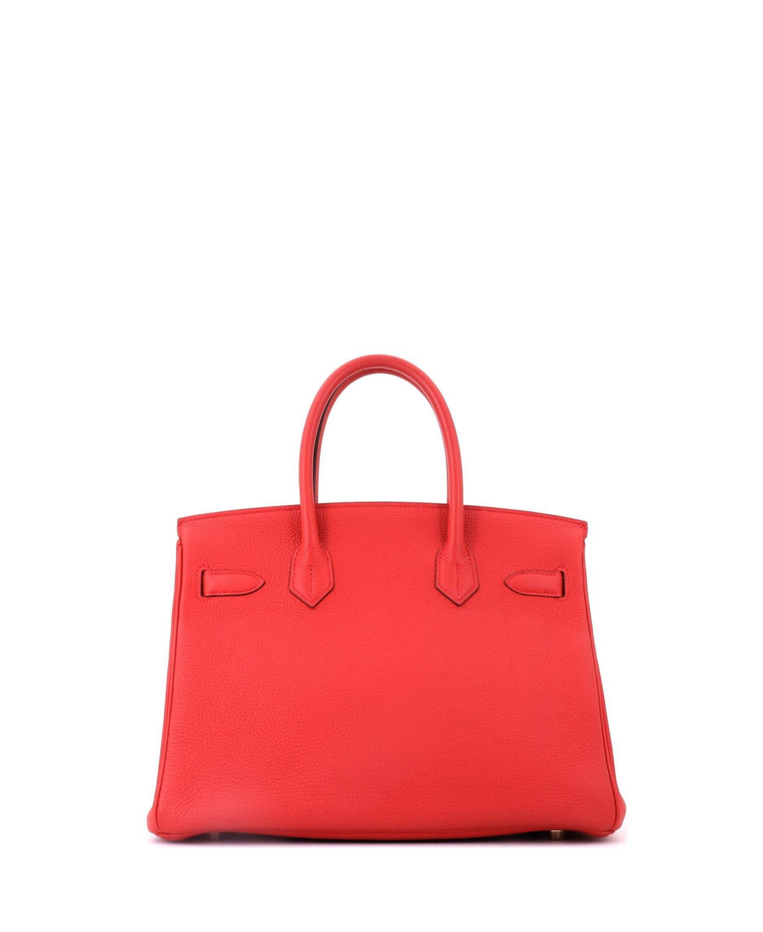 Birkin 30 Handbag Red Togo with Gold Hardware