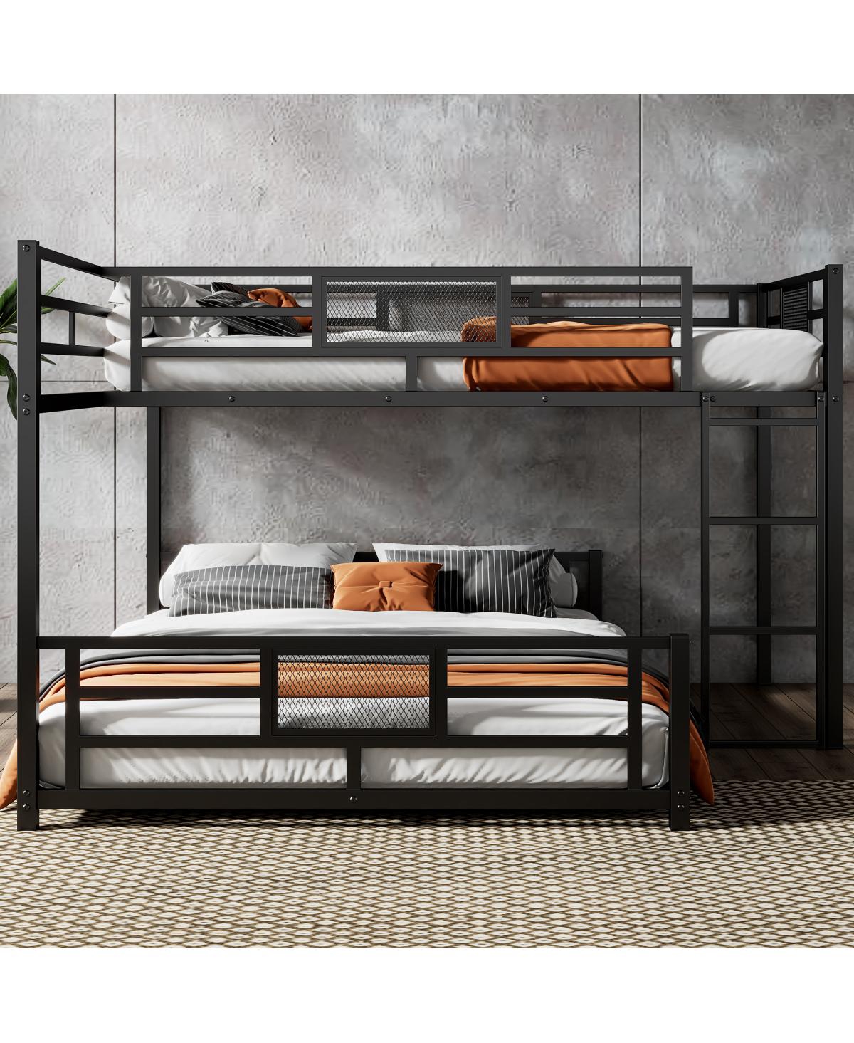 Streamdale Furniture L-shaped Metal Twin over Full Size Bunk Bed