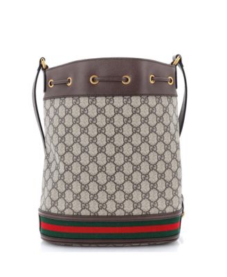 Medium Ophidia Bucket Bag GG Coated Canvas