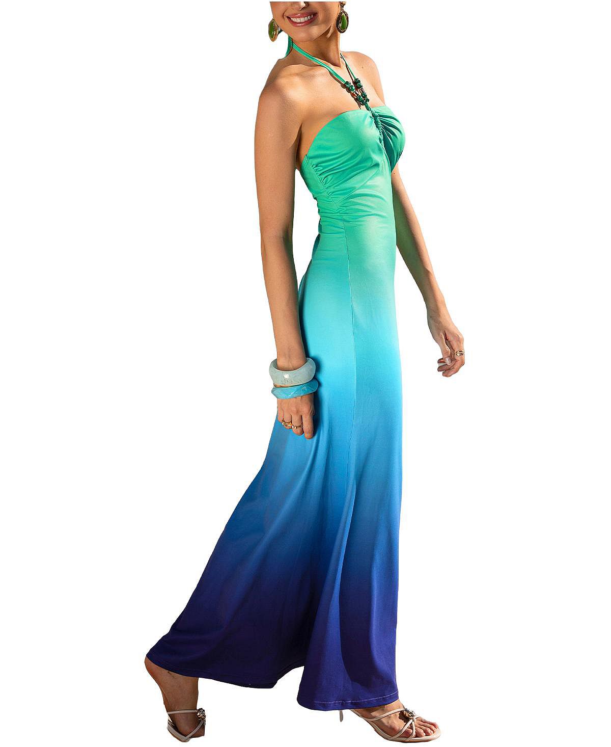 Cupshe Desigual Women's Draped with Irregular Neckline Dress view 2 — MAYCSS fashion products