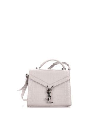 Mini Cassandra Top Handle Bag Embossed Leather
