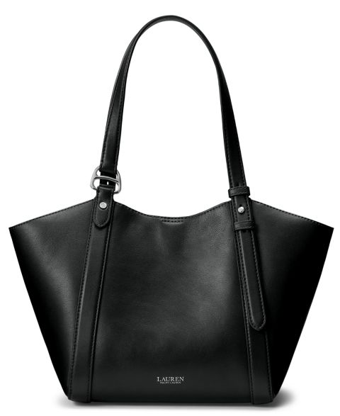 Женская сумка Lauren Ralph Lauren Tasha Small Leather, цвет: Чёрный
