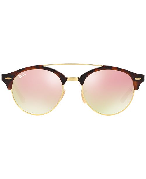 Ray-Ban Sunglasses, RB4346 CLUBROUND DOUBLE BRIDGE & Reviews ...
