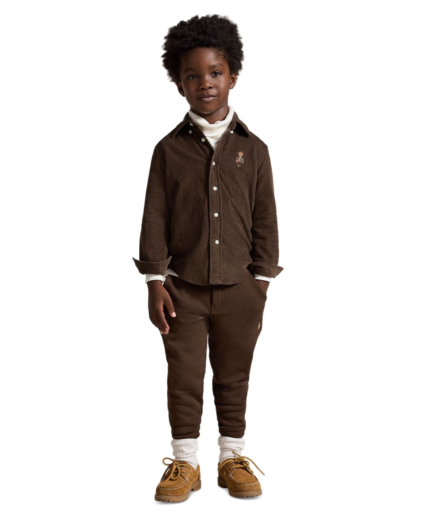 Брюки Polo Ralph Lauren Fleece Jogger Pant для мальчиков, цвет: Оливковый — фото 4
