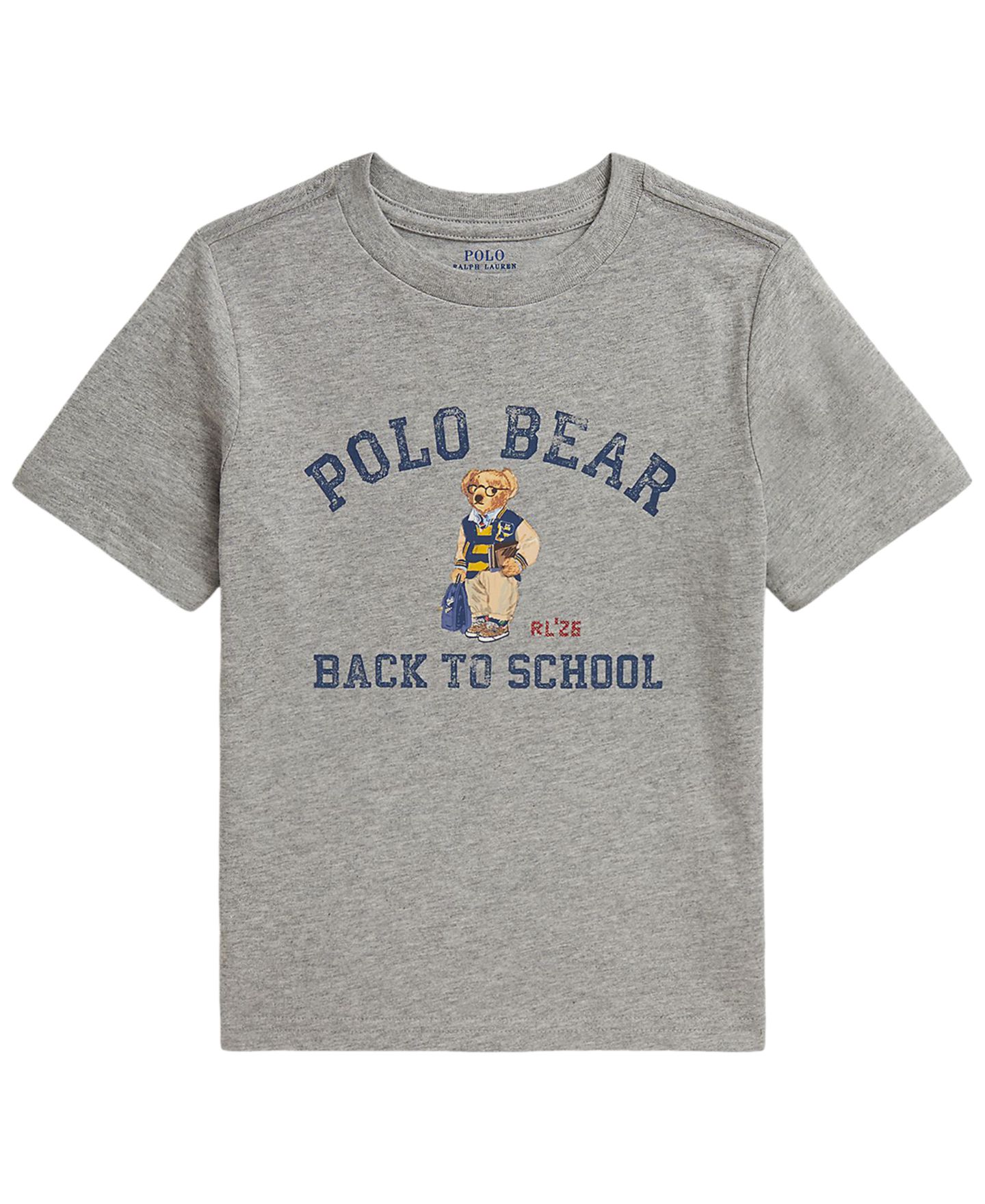 Футболка Polo Ralph Lauren Polo Bear Cotton Jersey T-Shirt для мальчиков, цвет: Меланжевый — фото 1
