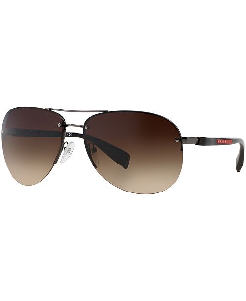 Prada Linea Rossa Sunglasses, PS 56MS 62 & Reviews - Sunglasses by Sunglass Hut - Men - Macy's