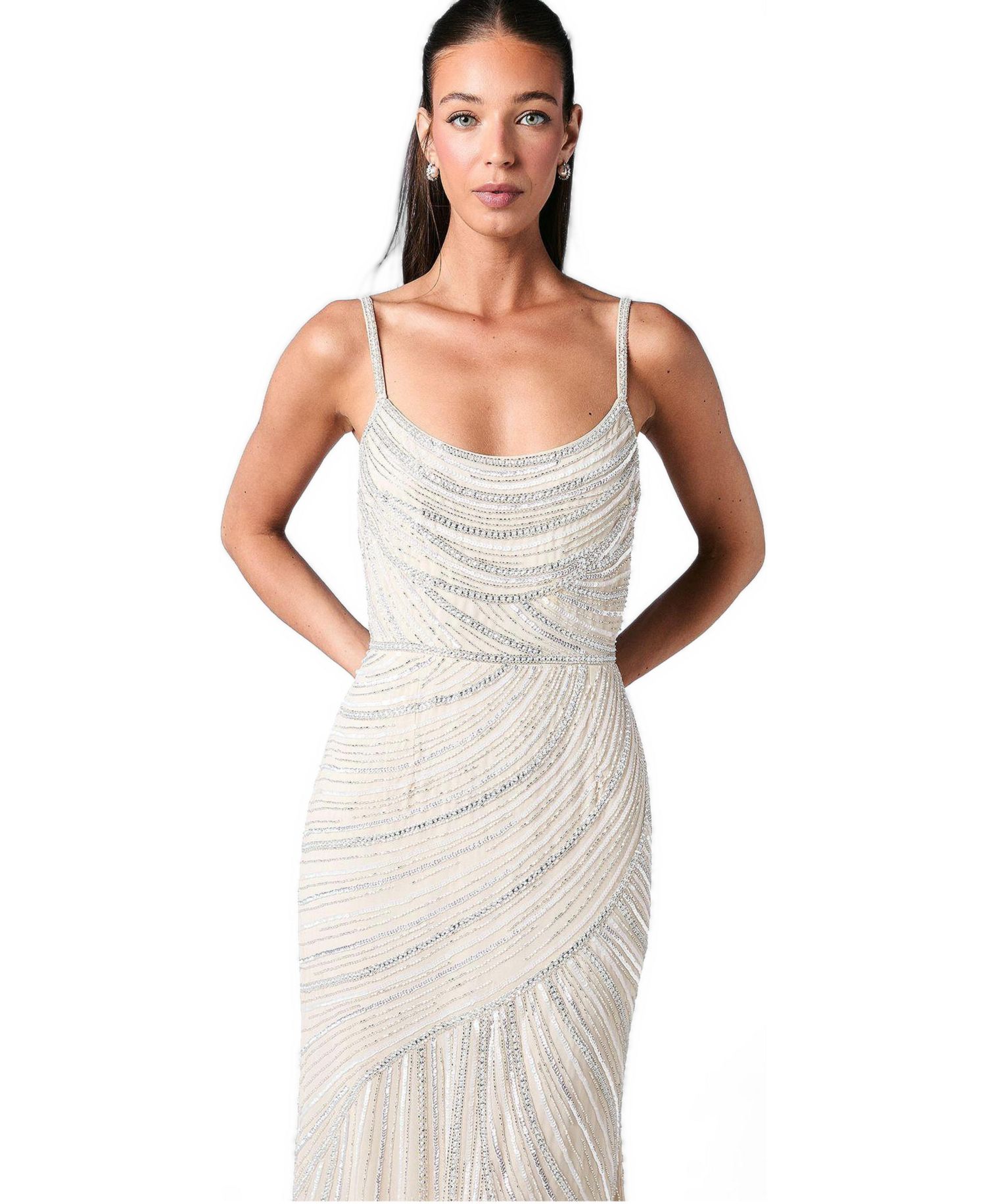 Women's Embellished Strappy Maxi Dress
