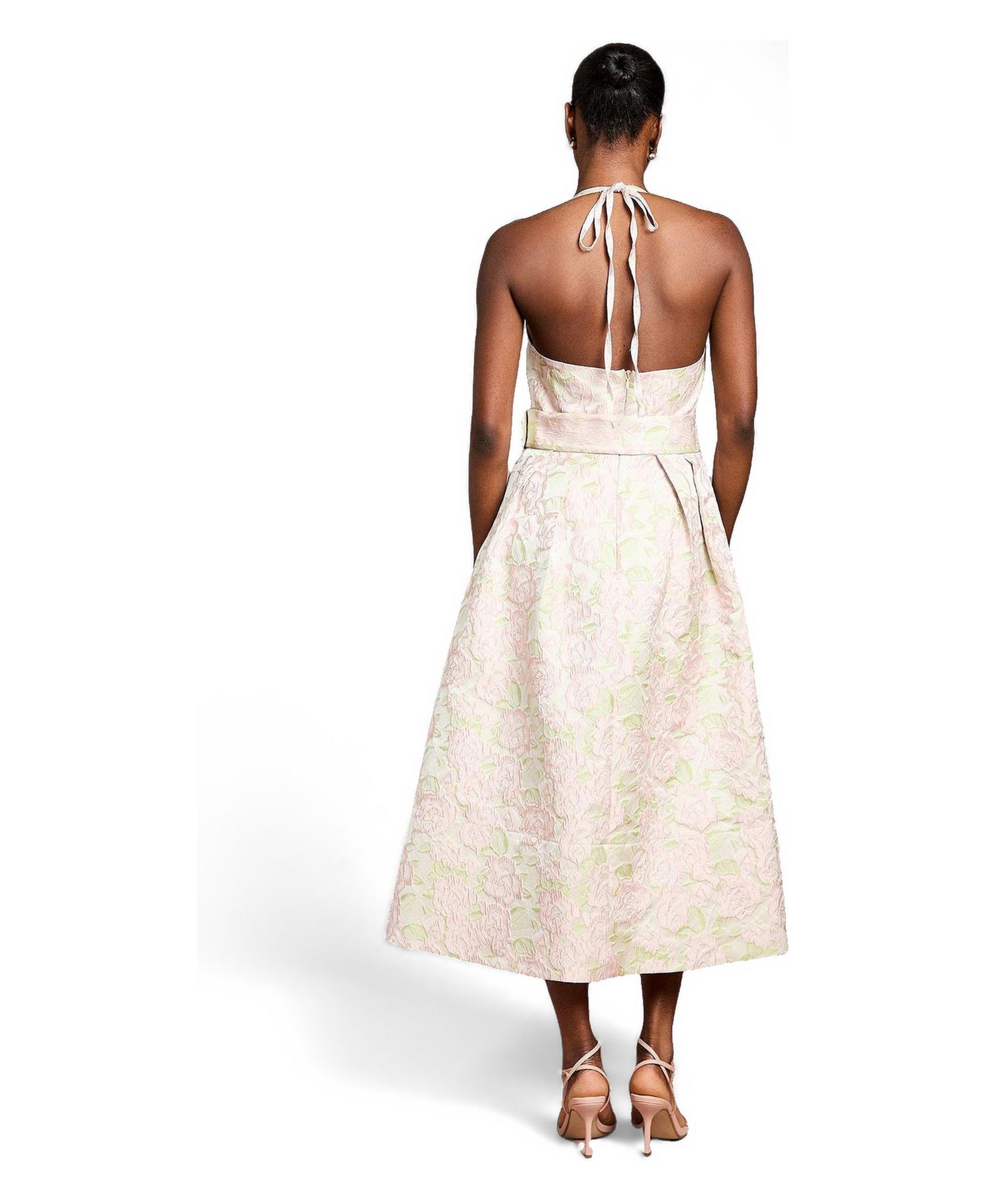 Women's Halter Neck Midi Dress