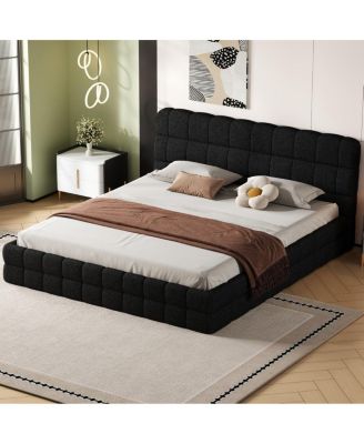 King Size Upholstered Platform Bed