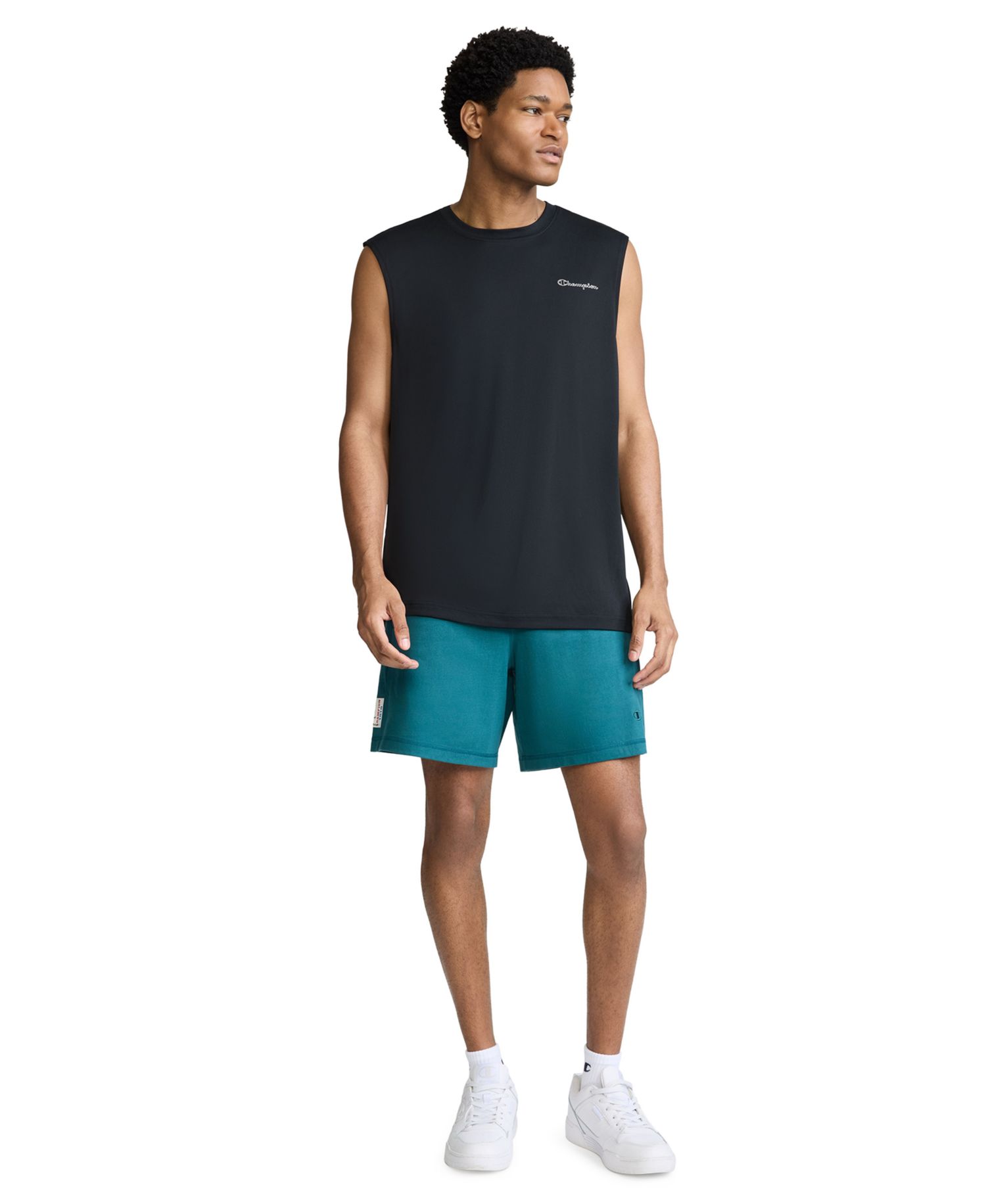 Men's Script Sport Muscle Crewneck Tank Top
