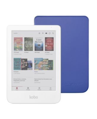 Clara 16GB Colour eReader with Cobalt Basic SleepCover Case Bundle