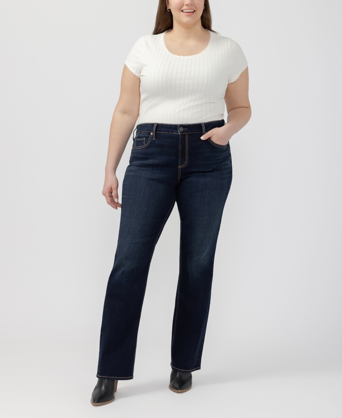 Silver Jeans Co. Plus Suki Curvy Fit Slim Bootcut