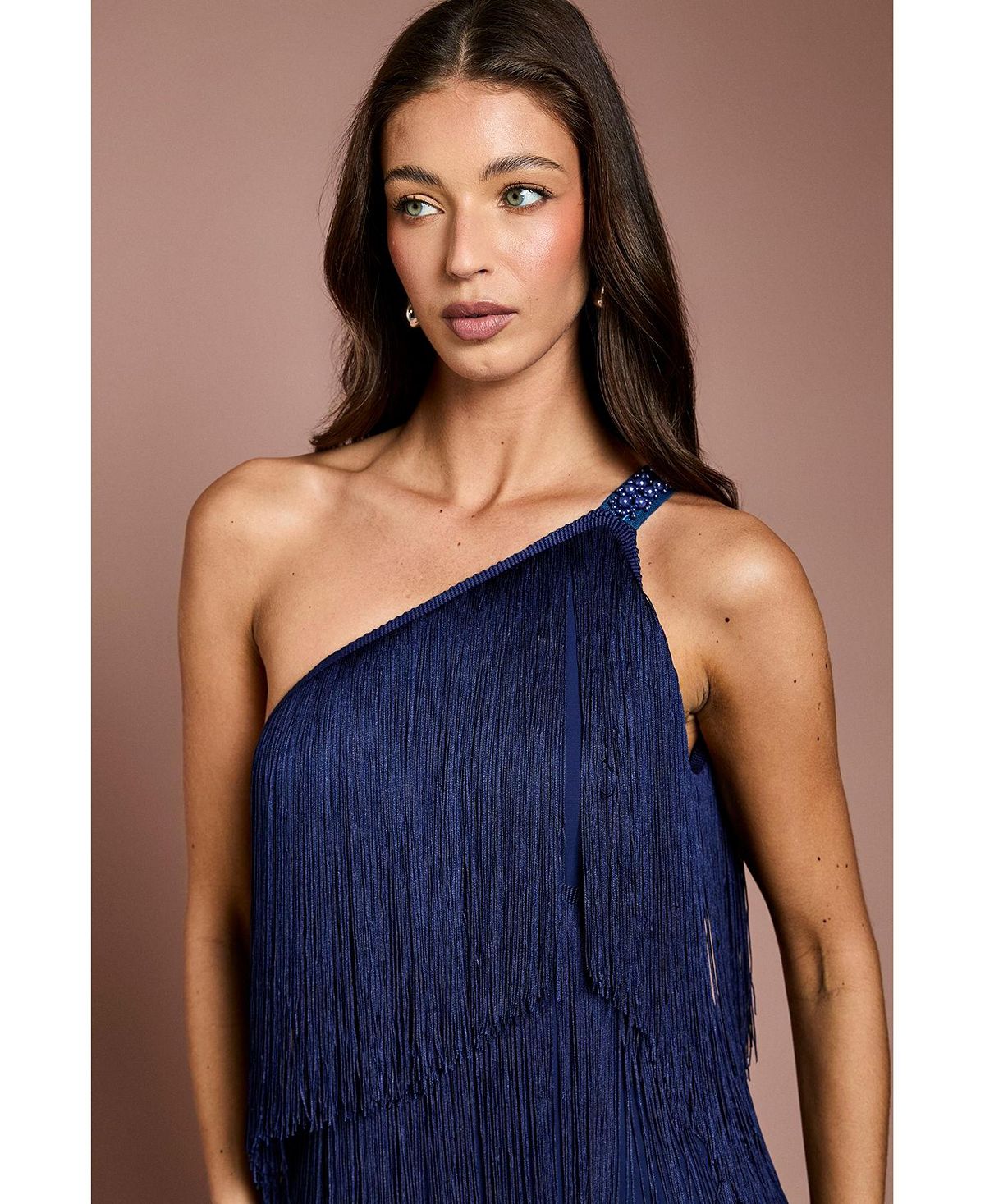 Coast Women's Asymmetric Fringe Maxi Dress view 4 — MAYCSS fashion products