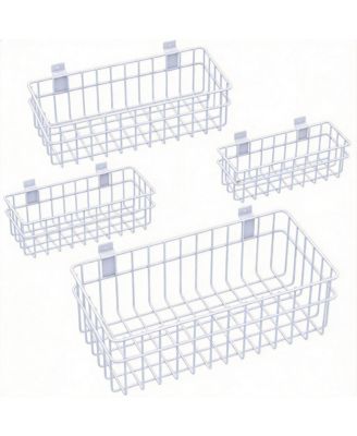 Slatwall Baskets Metal Hanging Storage Organizer
