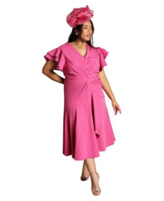 Women's Wrap Midi Dress