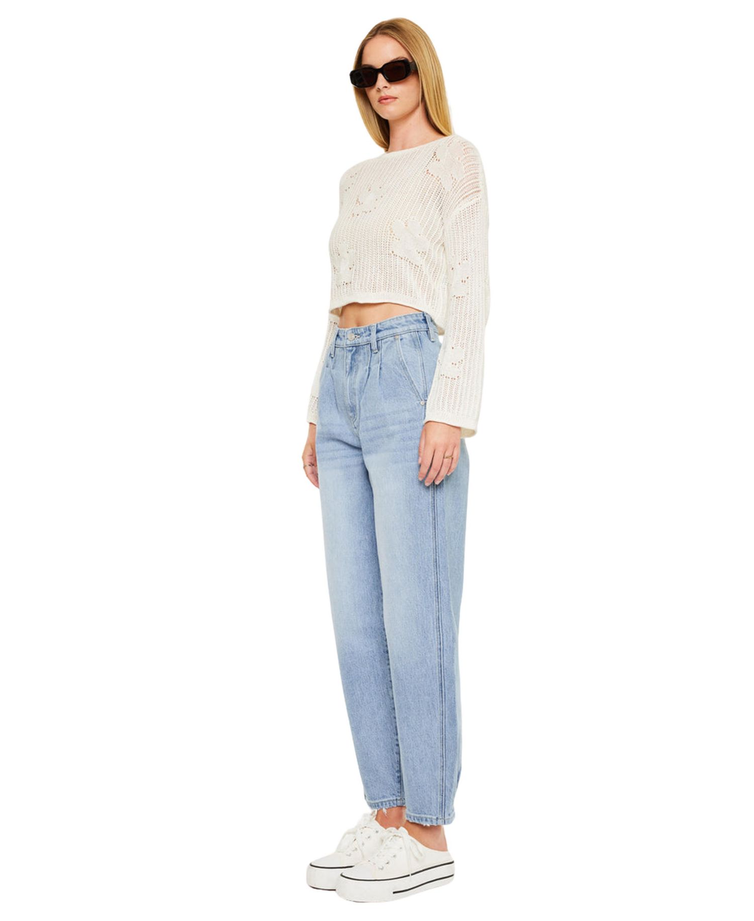 Women's Rea Ultra High Rise Tapered Wide-Leg Jeans