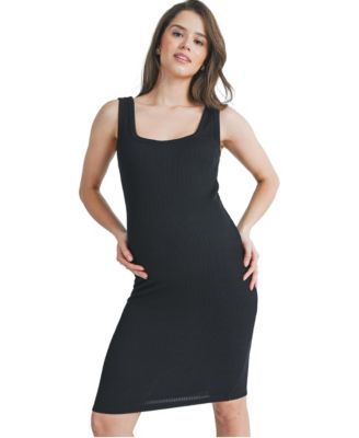 Women's Ribbed Knit Bodycon Tank Dress