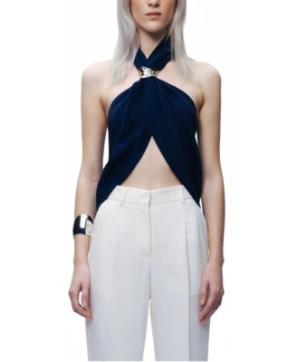 Women's Twist Halter Neck Bustier