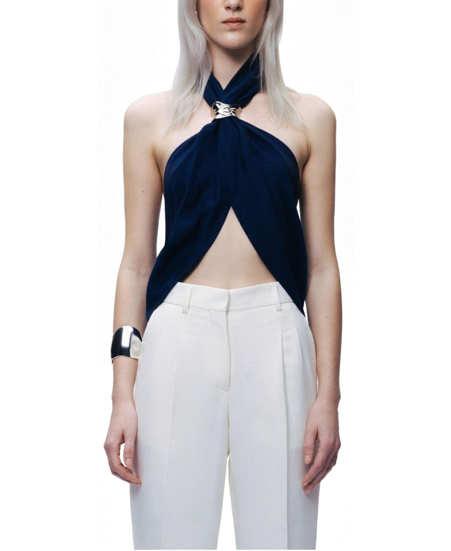 Women's Twist Halter Neck Bustier