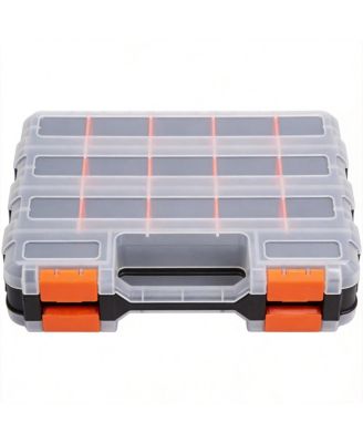 Double Side Hardware Organizer Removable Dividers Small Parts Storage Box