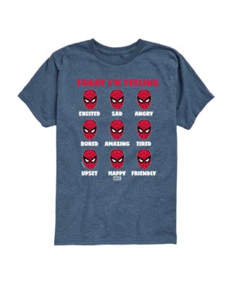 Boys' 8-20 Spider-Man Today I'm Feeling Moods Youth Short-Sleeve Graphic T-Shirt