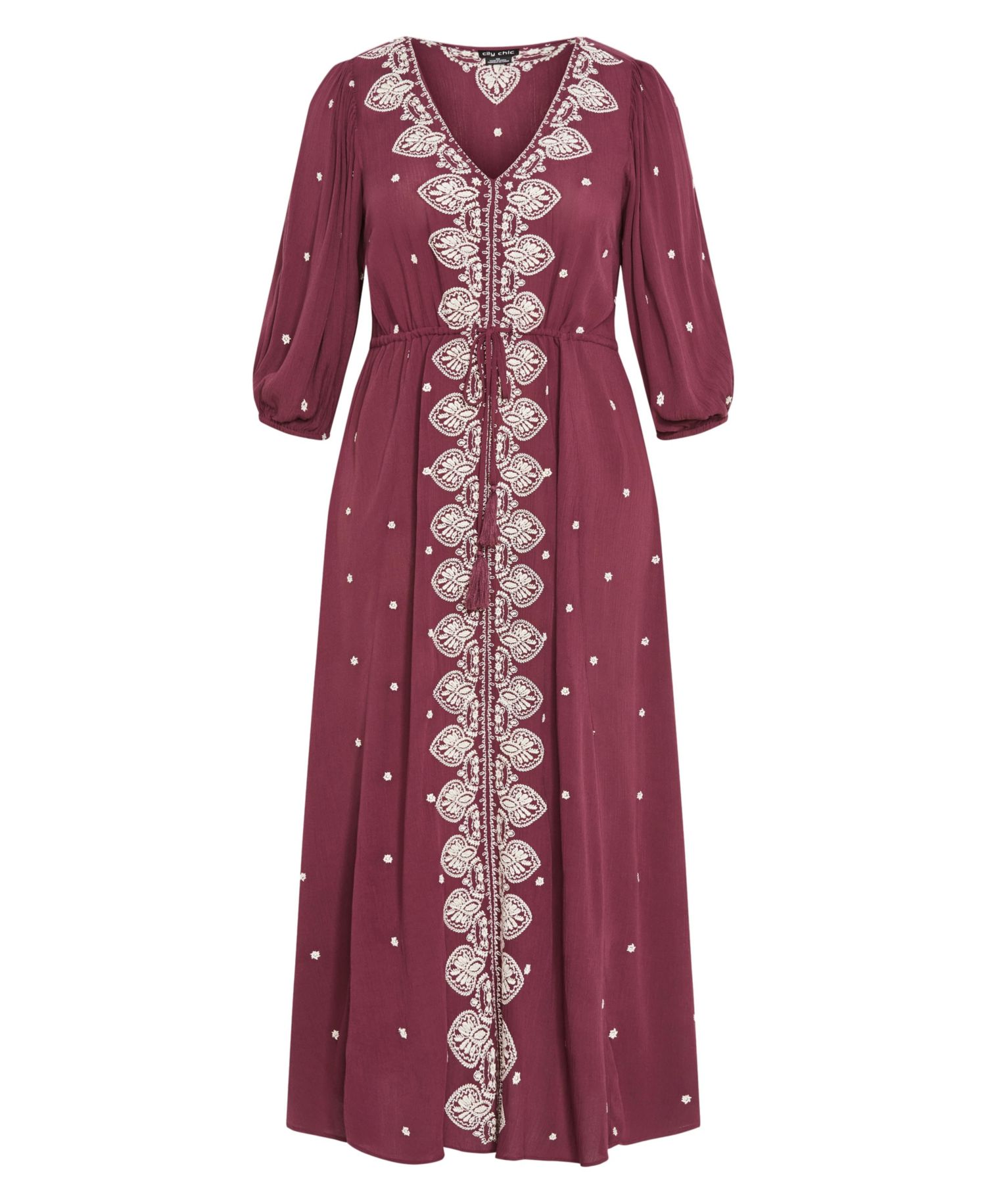 Women's Plus Size Ulla Embroidered Dress