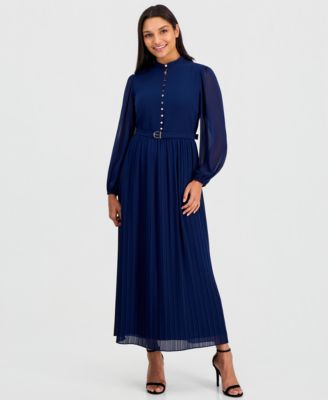 Women's Adira A-Line Mock Neck Long Sleeve Dress