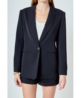 Women's Tailored Single Button Blazer