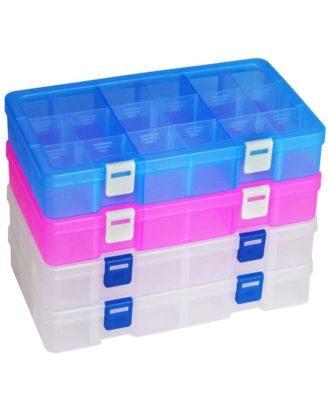 Plastic Organizer Box Adjustable Divider Removable Grid Storage