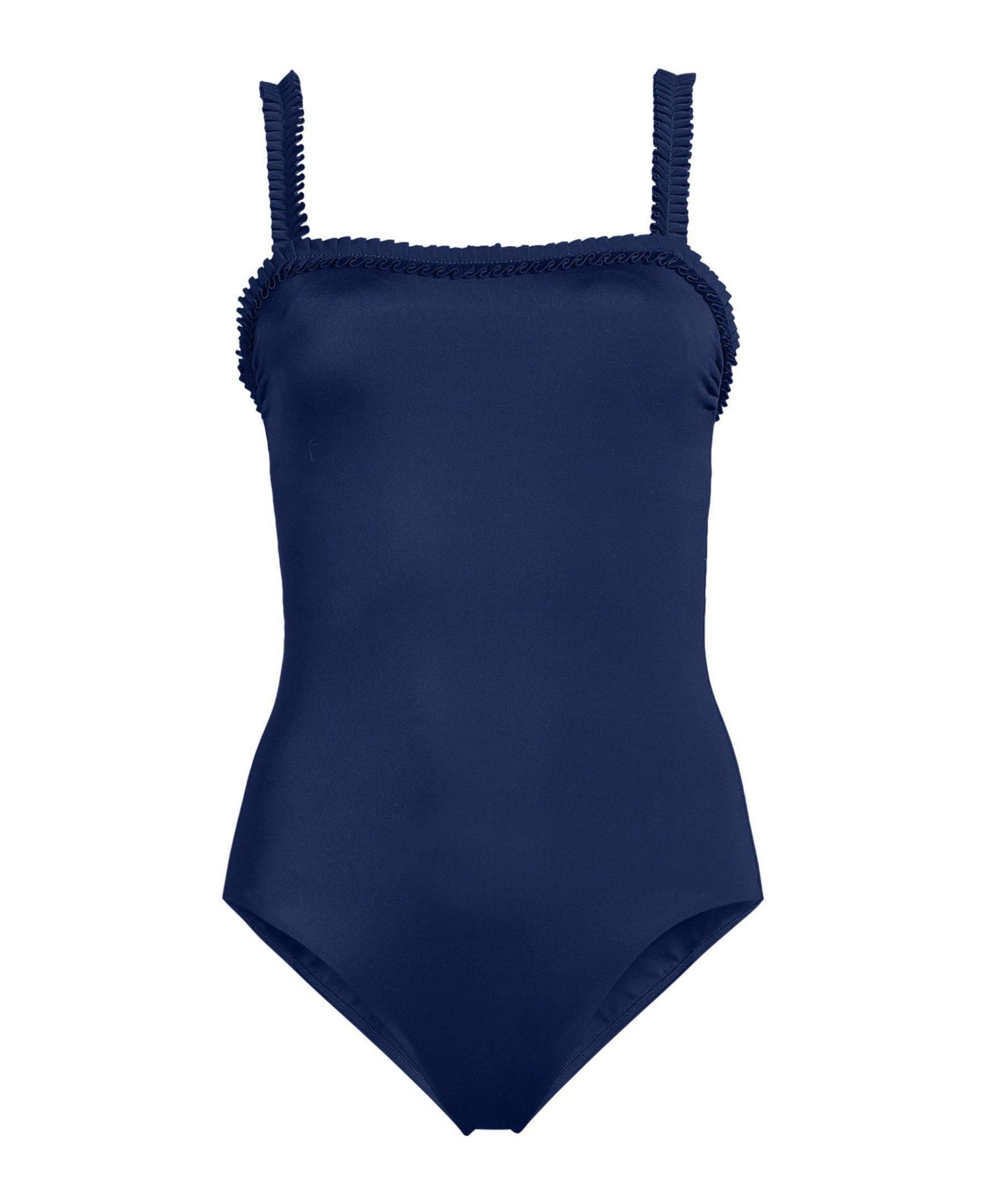 Women's Tugless Pleated Ruffle One Piece