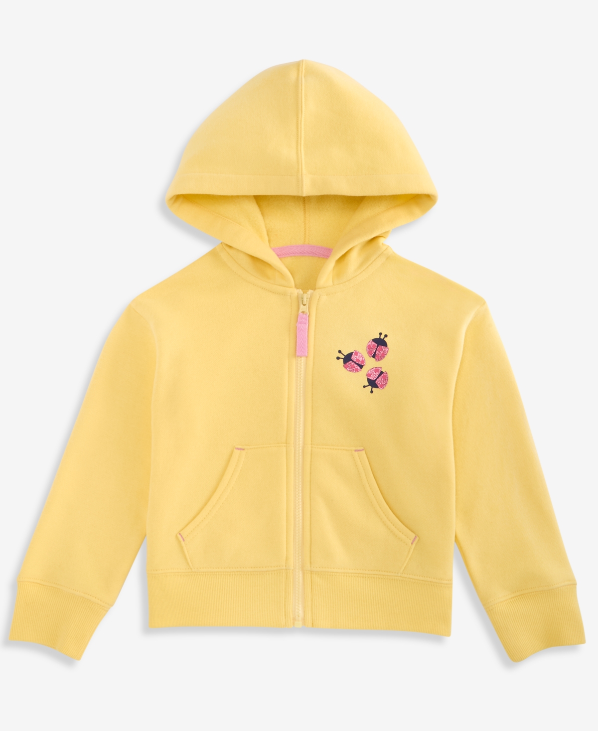 Epic Threads Kids' Girls' 12m-5t Ladybug Zip Hoodie, Macy's Exclusive In Lemon Ice