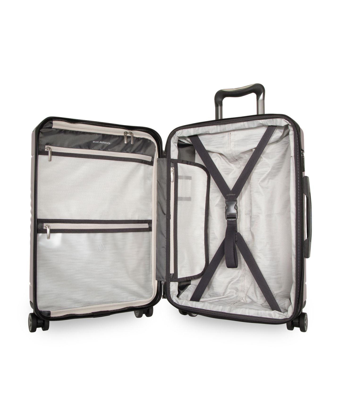 Чемодан Ricardo Cabrillo 4.0 Carry-On with FastAccess Front Pocket Spinner Suitcase, цвет: Сливочный кремовый — фото 5