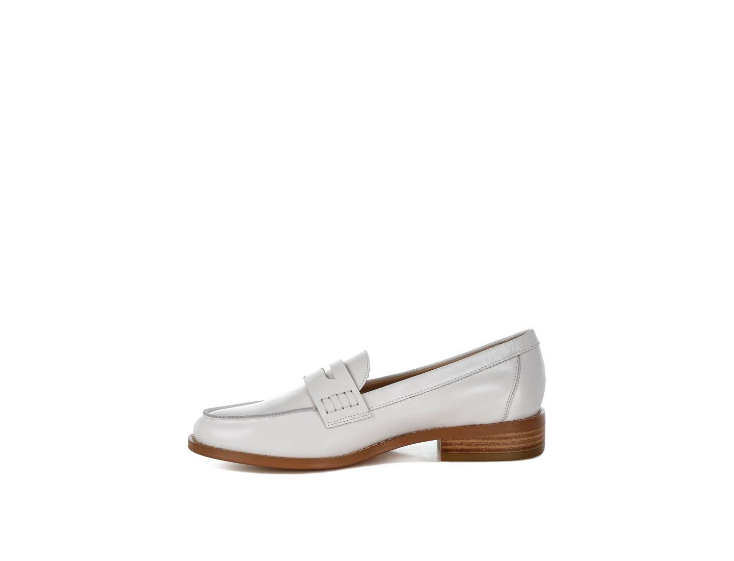 Женские туфли Rag & Co Roxana Real Leather Penny Strap, цвет: Белый — фото 9