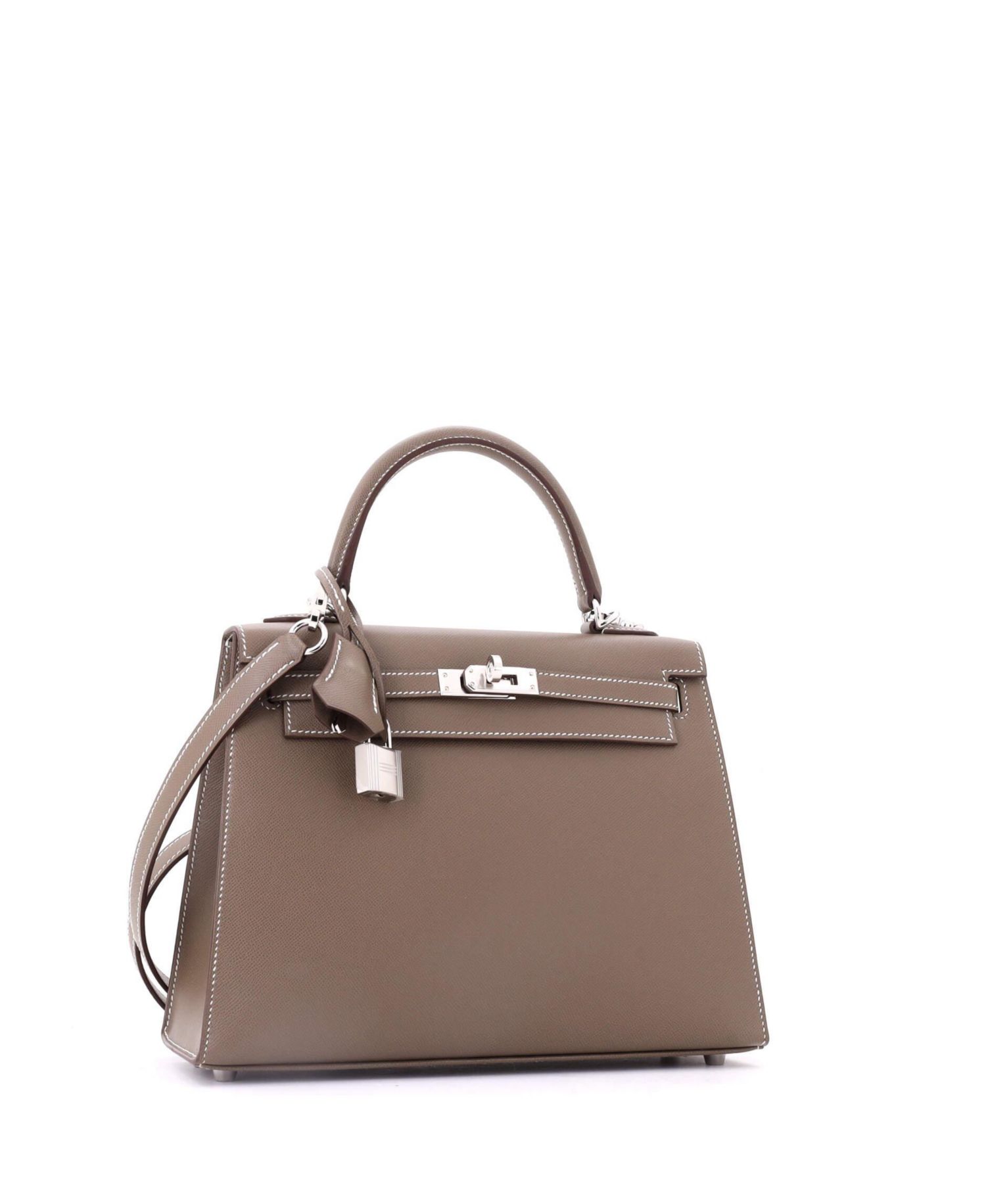 Kelly 25 Handbag Madame with Palladium Hardware