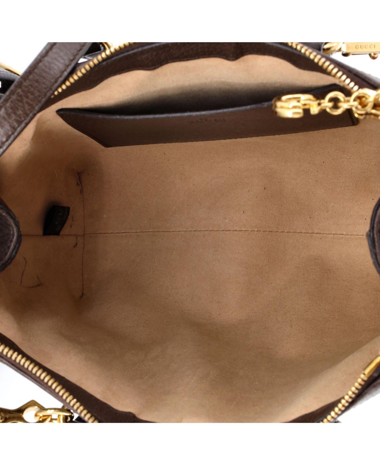 Small Ophidia Top Handle Tote GG Coated Canvas