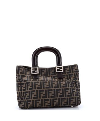 Small Vintage FF Handle Tote Zucca Canvas