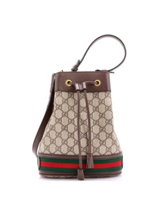 Small Ophidia Bucket Bag GG Coated Canvas